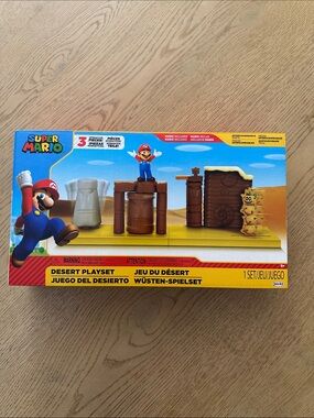 Nintendo Super Mario Desert Playset - Brown, Blue, Yellow
